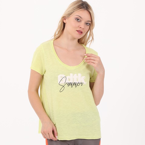 BODYTALK-Γυναικείο t-shirt BODYTALK κίτρινο