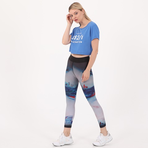 BODYTALK-Γυναικείο cropped t-shirt BODYTALK 1211-908020 μπλε