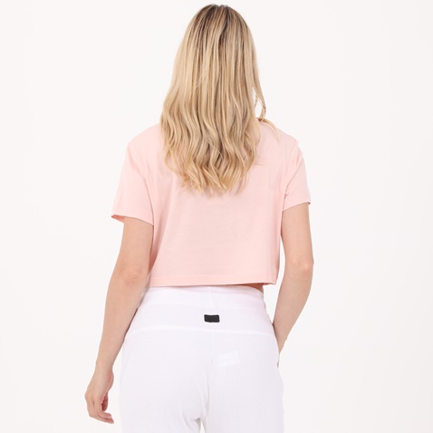 BODYTALK-Γυναικείο cropped t-shirt BODYTALK 1211-908020 ροζ