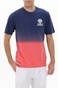 FRANKLIN & MARSHALL-Ανδρικό t-shirt FRANKLIN & MARSHALL JM3140.000.1006G61 μπλε πορτοκαλί