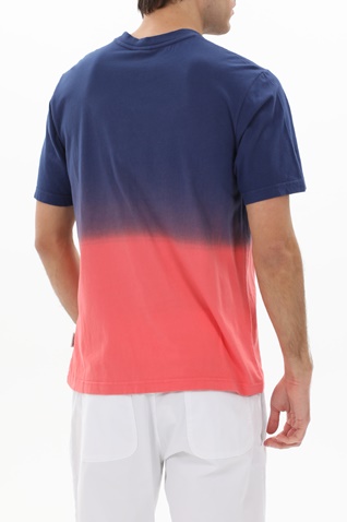 FRANKLIN & MARSHALL-Ανδρικό t-shirt FRANKLIN & MARSHALL JM3140.000.1006G61 μπλε πορτοκαλί