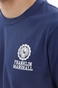 FRANKLIN & MARSHALL-Ανδρικό t-shirt FRANKLIN & MARSHALL JM3140.000.1006G61 μπλε πορτοκαλί