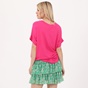 ATTRATTIVO-Γυναικείο cropped top με μακρύ κολιέ ATTRATTIVO φούξια