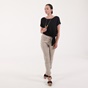 ALE-Γυναικείο cropped top με μακρύ κολιέ ATTRATTIVO μαύρο
