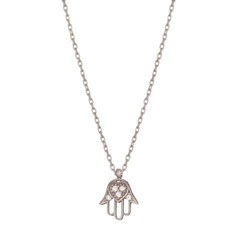 JEWELTUDE-Γυναικείο ασημένιο κοντό κολιέ JEWELTUDE 15576 