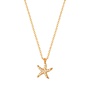 JEWELTUDE-Γυναικείο ασημένιο κοντό κολιέ JEWELTUDE 15598 επιχρυσωμένο