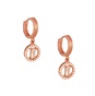 JEWELTUDE-Γυναικεία ασημένια σκουλαρίκια JEWELTUDE 15733 ροζ επιχρυσωμένα
