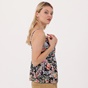 ATTRATTIVO-Γυναικείο top ATTRATTIVO μαύρο floral