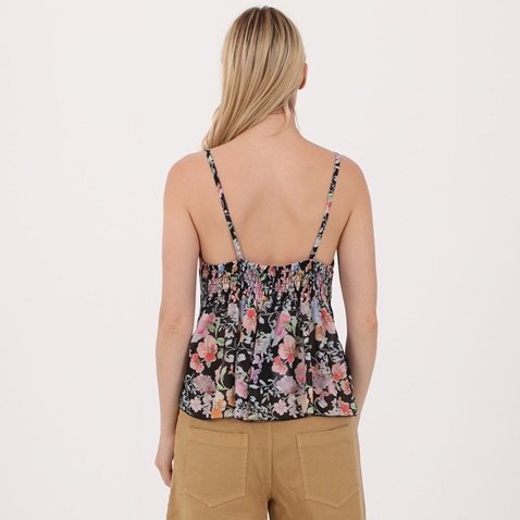 ATTRATTIVO-Γυναικείο top ATTRATTIVO μαύρο floral
