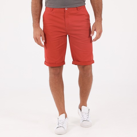 CATAMARAN SAILWEAR-Ανδρική chino βερμούδα CATAMARAN SAILWEAR κοραλί