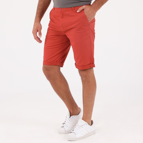 CATAMARAN SAILWEAR-Ανδρική chino βερμούδα CATAMARAN SAILWEAR κοραλί
