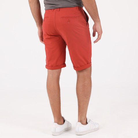 CATAMARAN SAILWEAR-Ανδρική chino βερμούδα CATAMARAN SAILWEAR κοραλί
