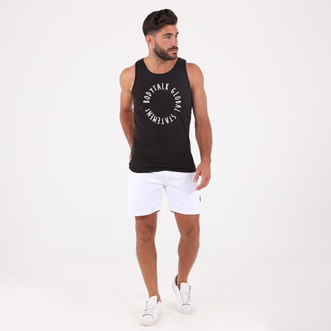 CATAMARAN SAILWEAR-Ανδρική βαμβακερή βερμούδα CATAMARAN SAILWEAR λευκή