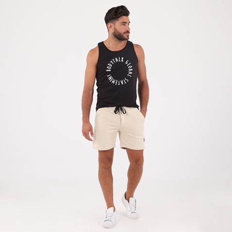 BODYTALK-Ανδρική αμάνικη μπλούζα BODYTALK 1221D-955021 GR8NESSM μαύρη