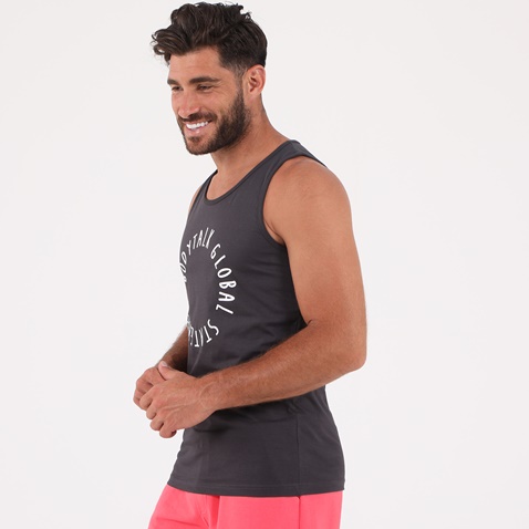 BODYTALK-Ανδρική αμάνικη μπλούζα BODYTALK 1221D-955021 GR8NESSM ανθρακί