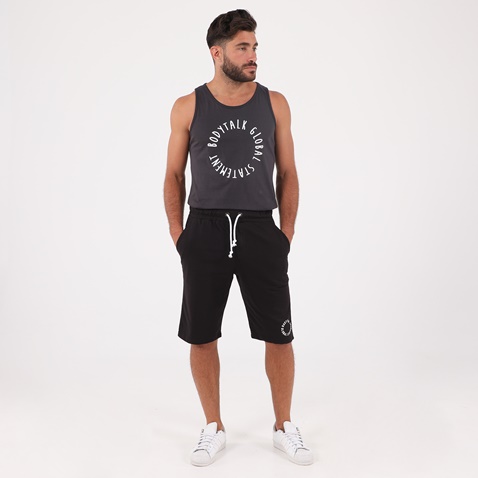 BODYTALK-Ανδρική αθλητική βερμούδα BODYTALK SSM TOUGH μαύρη