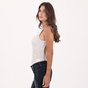 STAFF JEANS-Γυναικείο κορμάκι STAFF JEANS 63-059.039 SINEAD λευκό ριγέ γκρι