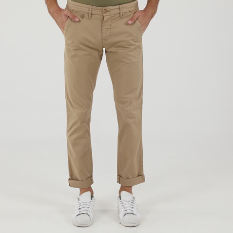 STAFF JEANS-Ανδρικό chino παντελόνι STAFF JEANS CULTON μπεζ