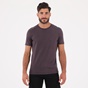 DIRTY LAUNDRY-Ανδρική μπλούζα DIRTY LAUNDRY  DLMT0121F HALF RIB NECK SLUB μοβ