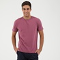 DIRTY LAUNDRY-Ανδρικό t-shirt DIRTY LAUNDRY FRONT DOUBLE STITCHES ροζ