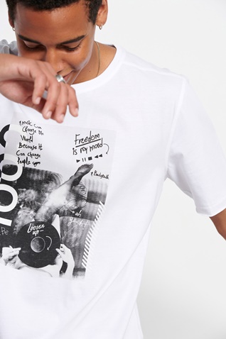 BODYTALK-Ανδρικό t-shirt BODYTALK 1181-958528-02 λευκό