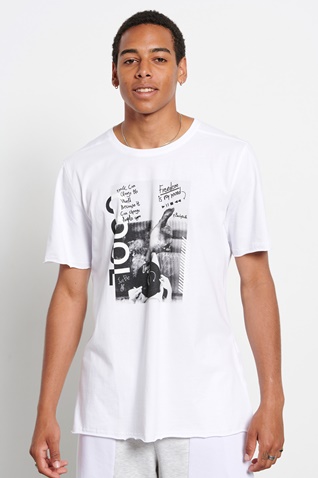 BODYTALK-Ανδρικό t-shirt BODYTALK 1181-958528-02 λευκό