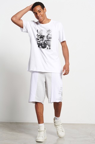 BODYTALK-Ανδρικό t-shirt BODYTALK 1181-958528-02 λευκό