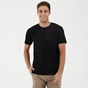 DIRTY LAUNDRY-Ανδρικό t-shirt DIRTY LAUNDRY CARBON MODAL SLEEVE SEAM μαύρο