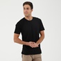 DIRTY LAUNDRY-Ανδρικό t-shirt DIRTY LAUNDRY CARBON MODAL SLEEVE SEAM μαύρο