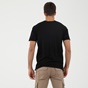 DIRTY LAUNDRY-Ανδρικό t-shirt DIRTY LAUNDRY CARBON MODAL SLEEVE SEAM μαύρο