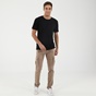 DIRTY LAUNDRY-Ανδρικό t-shirt DIRTY LAUNDRY CARBON MODAL SLEEVE SEAM μαύρο
