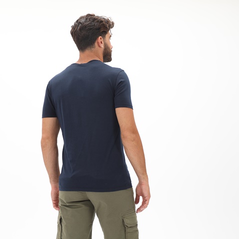 DIRTY LAUNDRY-Ανδρικό t-shirt DIRTY LAUNDRY  DLMT1021S RIB TRIANGLES  ACID μπλε