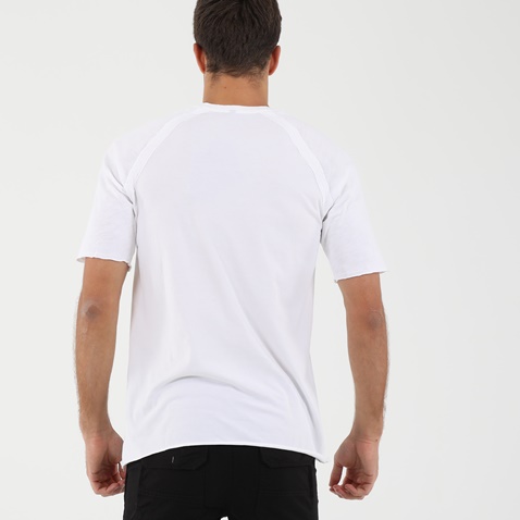DIRTY LAUNDRY-Ανδρικό t-shirt DIRTY LAUNDRY COMBINED RAGLAN λευκό