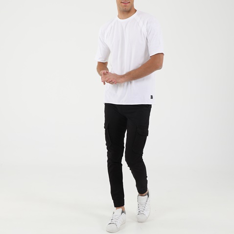 DIRTY LAUNDRY-Ανδρικό t-shirt DIRTY LAUNDRY COMBINED RAGLAN λευκό