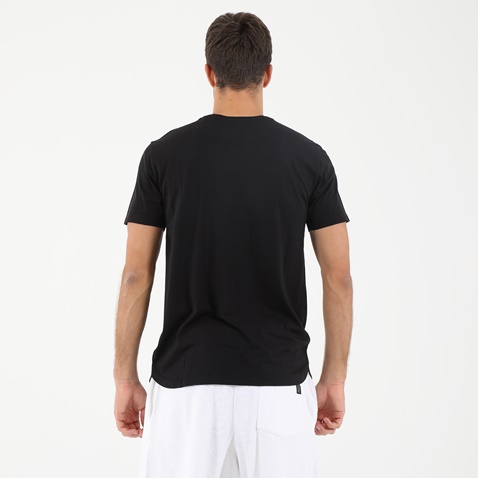 DIRTY LAUNDRY-Ανδρικό t-shirt DIRTY LAUNDRY DLMT0420F BACK CURVED HEM MODAL μαύρο