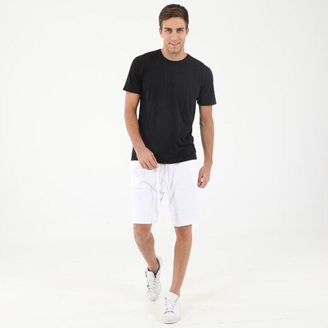 DIRTY LAUNDRY-Ανδρικό t-shirt DIRTY LAUNDRY DLMT0420F BACK CURVED HEM MODAL μαύρο
