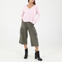 DIRTY LAUNDRY-Γυναικεία μπλούζα DIRTY LAUNDRY DLWL01S21 ACID LINEN BLEND L/S ροζ