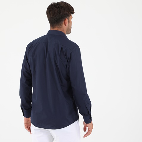MARTIN & CO-Ανδρικό πουκάμισο MARTIN & CO REGULAR FIT μπλε