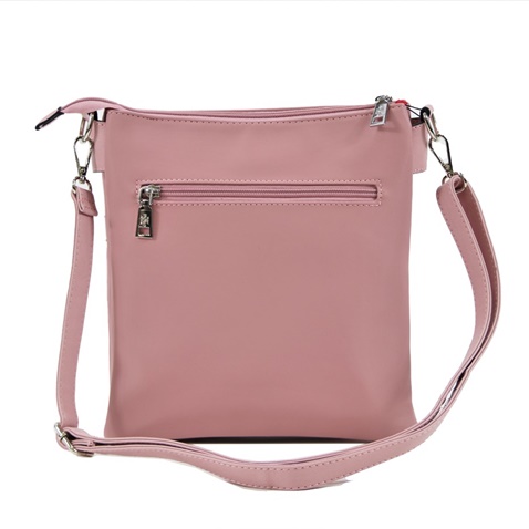 VQF ITALIA-Γυναικείο τσαντάκι χιαστί VQF POLO LINE 1927 HANDBAG ροζ