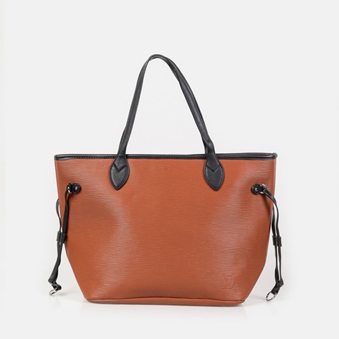 DA VINCI-Γυναικεία τσάντα shopper DA VINCI  07835/5 καφέ