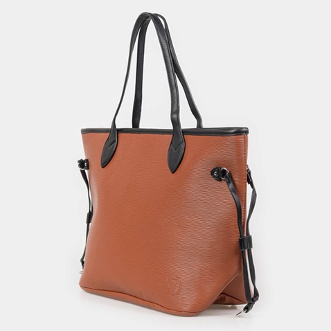 DA VINCI-Γυναικεία τσάντα shopper DA VINCI  07835/5 καφέ