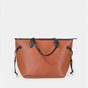 DA VINCI-Γυναικεία τσάντα shopper DA VINCI  07835/5 καφέ