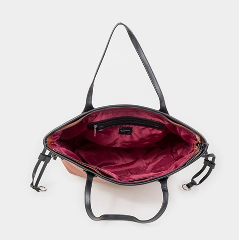 DA VINCI-Γυναικεία τσάντα shopper DA VINCI  07835/5 καφέ