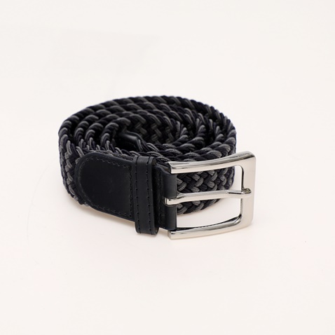 MARTIN & CO-Ανδρική πλεκτή ζώνη MARTIN & CO 121-120-0012 μπλε χακί