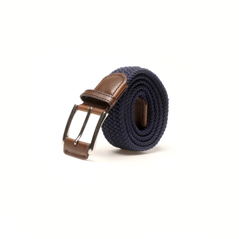 MARTIN & CO-Ανδρική πλεκτή ζώνη MARTIN & CO 121-120-0222 μπλε
