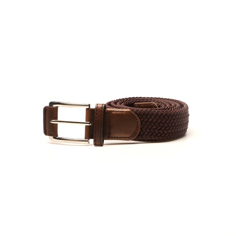 MARTIN & CO-Ανδρική πλεκτή ζώνη MARTIN & CO 121-120-0333 καφέ