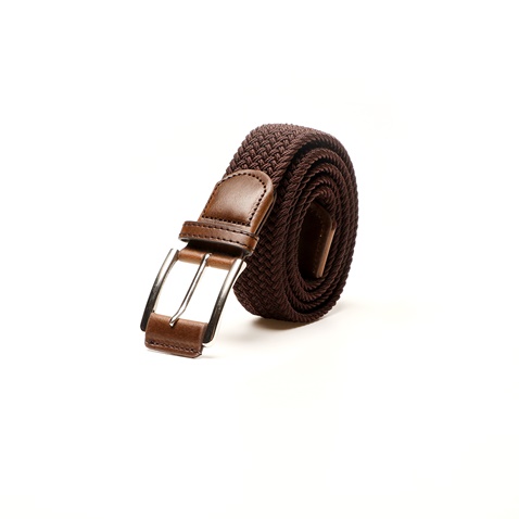 MARTIN & CO-Ανδρική πλεκτή ζώνη MARTIN & CO 121-120-0333 καφέ