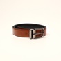 MARTIN & CO-Ανδρική δερμάτινη ζώνη MARTIN & CO 121-122-0002 καφέ μαύρη