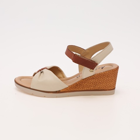 ARIANNA-Γυναικείες πλατφόρμες ARIANNA 4122-1223-008 μπεζ καφέ
