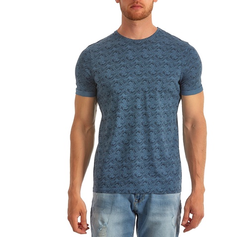ADMIRAL-Ανδρικό t-shirt ADMIRAL GIZON μπλε